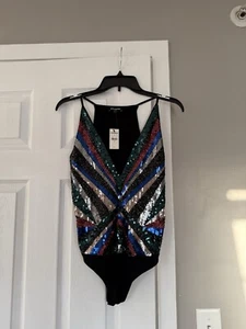 Body Express con paillettes taglia S - Foto 1 di 9