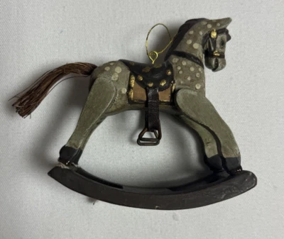 Willitts Designs 1991 Vintage Caballo Mecedor Adorno de Navidad Foto 1 de 4
