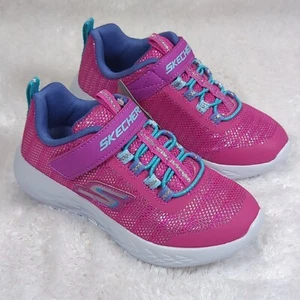 Girls Skechers Go Run 600 Sparkle Runner Sneakers Pink/Light Blue Size 11 82008L - Picture 1 of 8