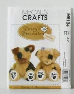 MUSTER #M6134 MCCALL'S CRAFTS GÄNSEBLÜMCHEN & PUSTEBLUMEN "BLÜMCHEN & PUSTEBLUME" BÄREN NEU IN VERPACKUNG! - Bild 1 von 1