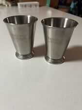 Lot Of 2 Maker's Mark Signature Julep Cup - Stainless Steel 4.5”