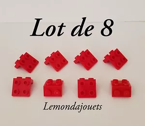 Lego 44728 Lot de 8 x Bracket 1x2 - 2x2 Support Angle 90° Rouge Red - Bild 1 von 6