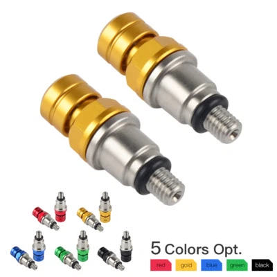 Válvulas de purga de aire de horquilla para Suzuki M5x0,8 RM80 RM85 RM125 RM250 RMZ250 RM-Z450 Foto 1 de 4