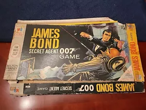 Vintage James Bond Secret Agent 007 Game INCOMPLETE, Good Board And Insert. - Picture 1 of 9