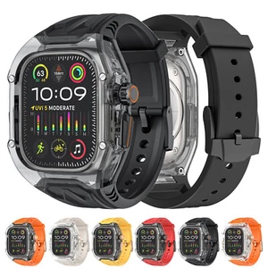 Silikon Band Gummi Hülle für Apple Watch Series 10 9 8 7 6 5 4 3 2 1 Ultra SE - Bild 1 von 28