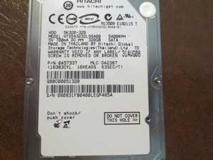 **For Parts Only** Hitachi HTS543232L9SA00 PN:0A57337 MLC:DA2387 320gb Sata 2.5"