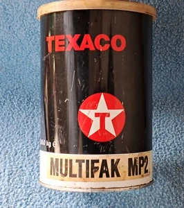 LATTA TEXACO GRASSO DA COLLEZIONE VINTAGE RARA - Foto 1 di 7