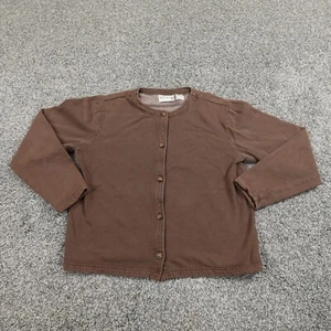 Orvis Sweater Womens Small Brown Tan Outdoor Button Sweatshirt Cardigan Casual - Picture 1 of 10