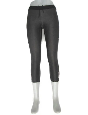Nike Ajustado Correr Entrenamiento Yoga Leggings Mujeres Talla S Gris Negro Medias Cordón Foto 1 de 4