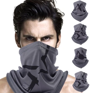 Cooling Neck Gaiter Summer Balaclava Sun UV Protection Half Mask Cosplay Scarf - Picture 1 of 20