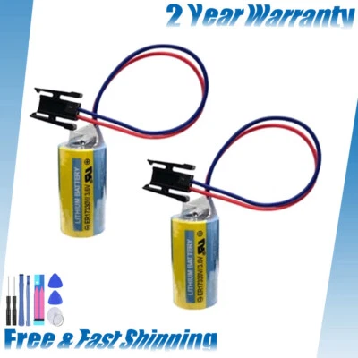 2x MR-BAT ER17330V/3.6V For Mitsubishi A6BAT PLC Battery 1700mah - Image 1 of 2