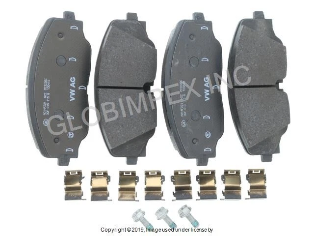 适用于大众 (2022 - 2023) 刹车片套装前部正品 + 1 年保修 — 第 1/1 张图片