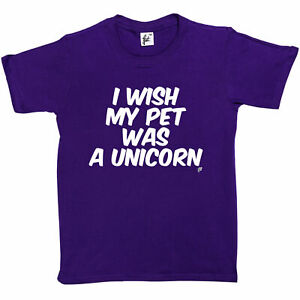 I Wish My Pet Was A Unicorn Kids Boys / Girls T-Shirt