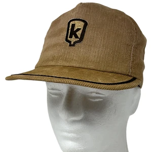Vintage 80s Keltgen Seed Company Hat Cap Beige Cord Farmer Farming Snapback - Bild 1 von 11