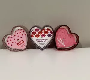 Target Bullseye 2024 Valentines Day 3oz Heart Shaped Candles Set of 3 NEW - Picture 1 of 1