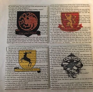 Game Of Thrones Untersetzer (4er Set) Haus Logos Handarbeit Keramikfliesen - Bild 1 von 5
