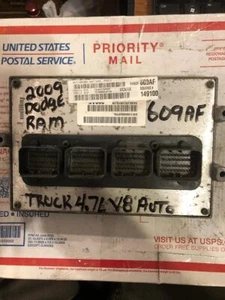 2009 09 Dodge Ram Truck 4.7L V8 ENGINE COMPUTER ECM ECU PCM 68037609AF 609 - Bild 1 von 2