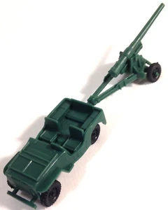 Vintage MARX Plastic Toy Army Jeep and Cannon Ex+ Battleground Playset 1970's - Picture 1 of 15