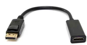9" Displayport (DP) Male to HDMI Female Video Audio Cable Adapter for PC, HDTV - Picture 1 of 4