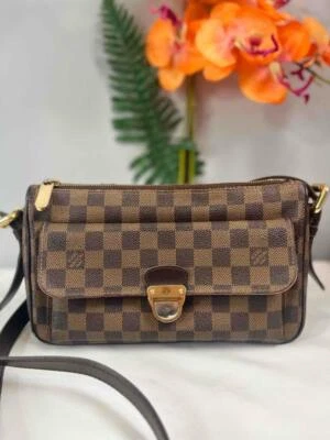 LOUIS VUITTON Brown Damier Ebene Ravello GM Crossbody Bag - Image 1 of 4