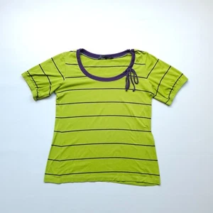 Vintage Marimekko T-shirt Striped Short Sleeve Stretch Womens size M - Picture 1 of 9