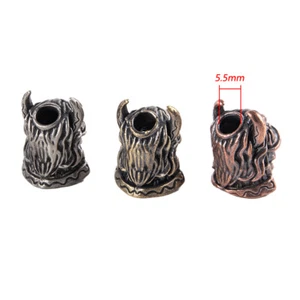 Japanese Samurai Helmet Knife Beads Woven Paracord Lanyard Pendants DIY Rope - Picture 1 of 12