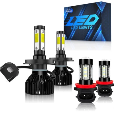 KIT faros LED súper blancos + faros antiniebla 6500K para Nissan Versa 2007-2021 Foto 1 de 4