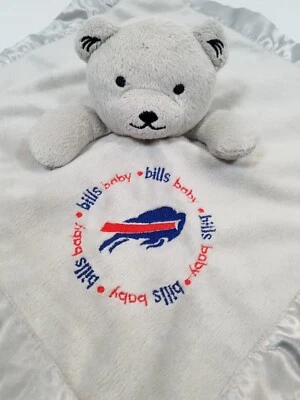 Buffalo Bills Mafia Teddy Bear Lovey Satin Baby Security Blanket Baby Fanatic - Image 1 of 4