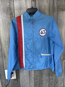Vintage #43 Mint 70s STP Richard Petty Patches Windbreaker Jacket L Rare!! - Picture 1 of 12