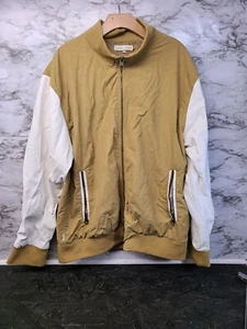 Marc Ecko Cut and Sew Jacket Khaki & White Lined Mens 2XL Zipper #8 - Picture 1 of 6