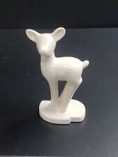 White Metlox Ceramic Deer Christmas Kitchy  MCM