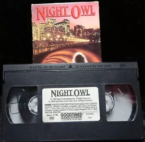 VHS Night Owl πΌ Jennifer Beals James Wilder Louis Ferreira Thriller, TV Movie - Picture 1 of 3