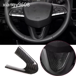 Real Carbon Fiber Car Steering Wheel Lower U Shape Trim For Cadillac CT5 2020-24 - Bild 1 von 12