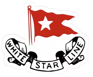 White Star Line "Titanic" Sticker (Reproduction) - Picture 1 of 2