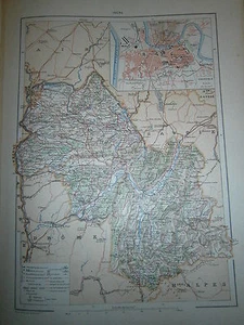 Carte géographique Année 1914 Département de l'Isére - Imagen 1 de 1