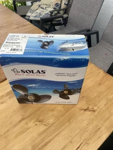 Solas 9 1/4 x 12 Propeller für Tohatsu 9,9 15 20 PS 3 Blatt mit 14 Zähnen - Bild 1 von 7