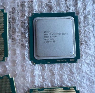 Processore CPU Server Intel Xeon E5 2697 V2 2,7 Ghz LGA 2011 SR19H usato - Immagine 1 di 4