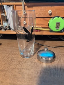 Vintage Play Boy Glas mit Deckel - Bild 1 von 5