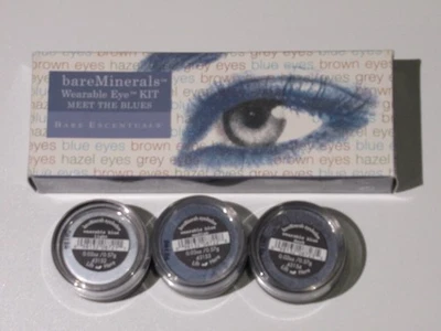 NIB ~ Bare Minerals Wearable EYE Kit ~ MEET THE BLUES EYESHADOW SET - Image 1 of 4