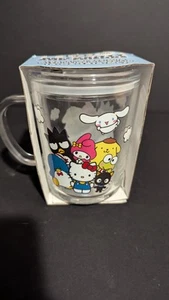 Hello Kitty & Friends Glass 14oz Travel Mug With Lid - Picture 1 of 3