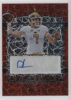 2022 Panini Select Draft Picks Red Lazer Prizm /20 Dustin Crum #YE-DRU Auto - Image 1 of 2