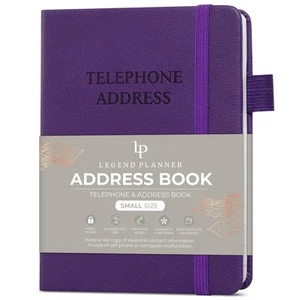 Address Book with Alphabetical Tabs – Mini Telephone Contacts Book for Number - Picture 1 of 7