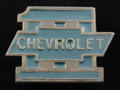 RD17118 VINTAGE AÑOS 70 **CHEVROLET** PUBLICIDAD COMPAÑÍA DE AUTOMÓVILES HEBILLA DE CINTURÓN Foto 1 de 2