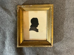 1822 Antique Silhouette Framed Wyndham Portman 5" x 6" Florence 1820's Vintage - Picture 1 of 3