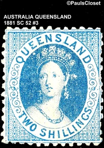 AUSTRALIEN-QUEENSLAND 1881 SC 52 QUEEN VICTORIA HELLBLAU 2/- NEUWERTIG F/SEHR GUTER ZUSTAND #3 - Bild 1 von 2