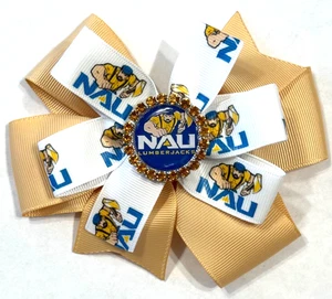 Hermoso lazo para el cabello inspirado en North Arizona Lumberjacks para niñas. - Imagen 1 de 3