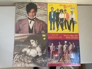80s Vinyl LPs Lot X4 B-52’s Madonna Prince New Edition - Picture 1 of 12