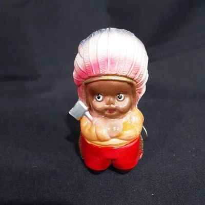 Vintage Celluloid Tape Measure ....Indian Boy with Hatchet, Japan  (C) - Image 1 of 4