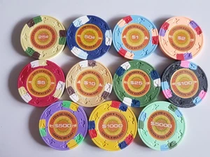 11 Poker Chips Komplettsatz Pokerchips BCC "InPlay" Cigar & Snifter mold - Bild 1 von 3