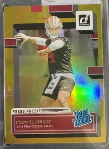 Panini Donruss 2022 - Clasificado novato Brock Purdy #374 prueba de prensa premium (RC) - Imagen 1 de 2